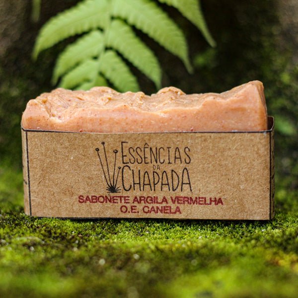 Sabonete Artesanal de Argila Vermelha de Essências da Chapada