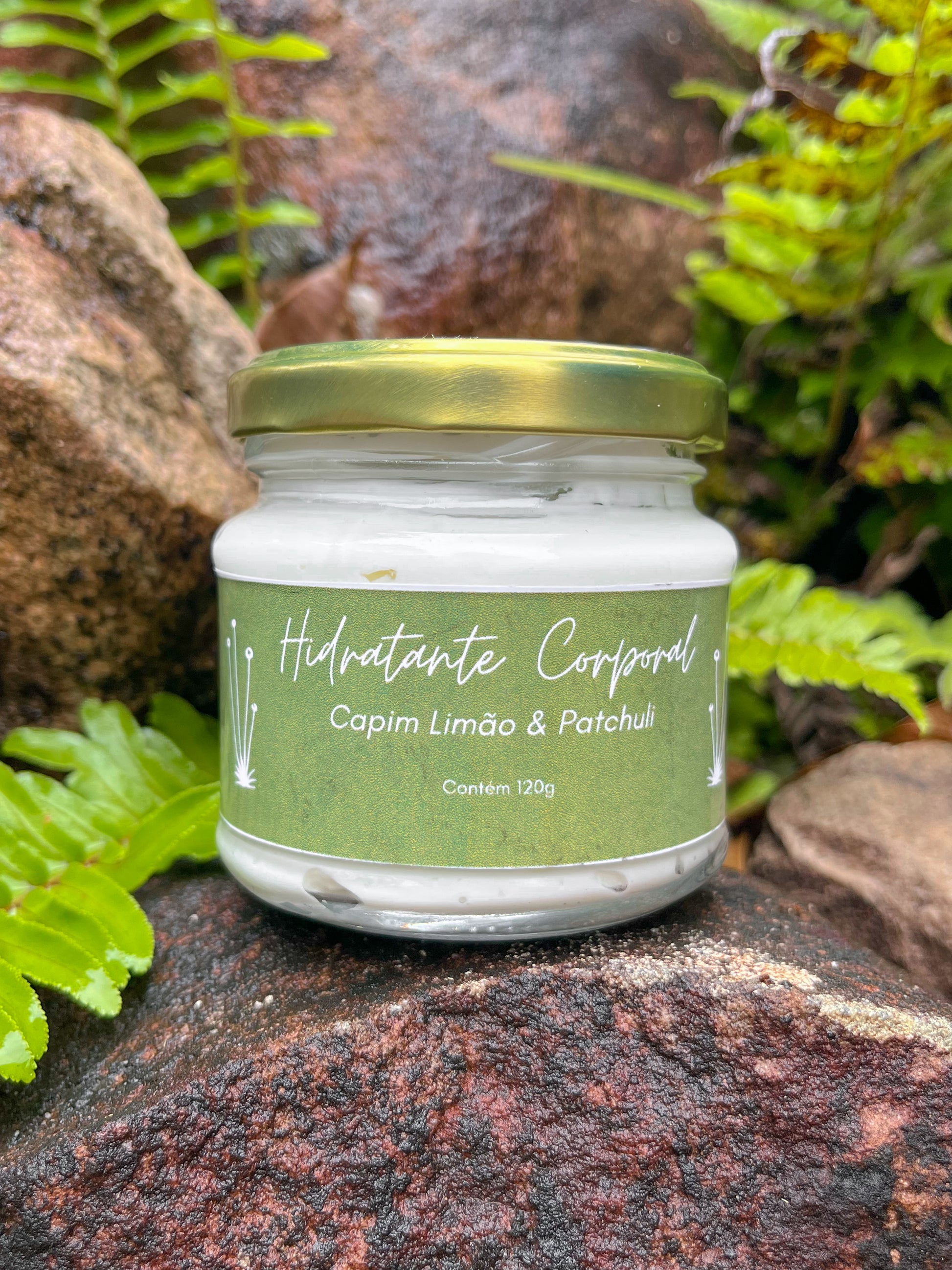 Hidratante Natural de Capim Limão e Patchouli de Essências da Chapada